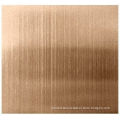Hairline Finish Rose Gold Ti-coating Colored Stainless Steel Plates Sheets